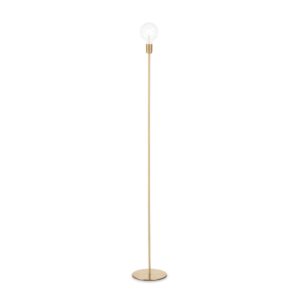 IDEAL LUX Φωτιστικό Δαπέδου MICROPHONE 1xE27 Χρυσού Χρώματος – 232409
