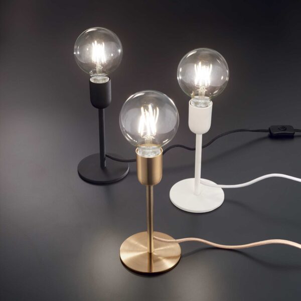 IDEAL LUX Επιτραπέζιο Φωτιστικό MICROPHONE 1xE27 Μαύρου Χρώματος – 232485