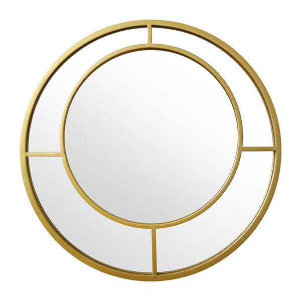 Mirror Round 1 pakoworld golden 61x2x61cm 233-000004