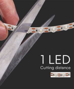 LED Ταινία 16.5W 24V V-TAC 1320lm/m Θερμό 3000K 5m – 23334