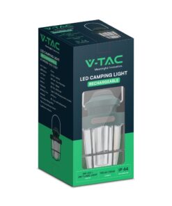 Επαναφορτιζόμενο Φως Κάμπινγ LED 3W CCT Dimmable IP44 Πράσινο V-TAC – 23337VT