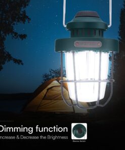 Επαναφορτιζόμενο Φως Κάμπινγ LED 3W CCT Dimmable IP44 Πράσινο V-TAC – 23337VT