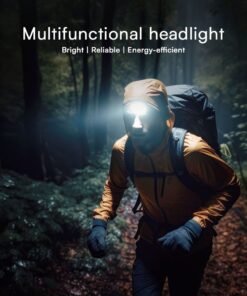 Φακός Κεφαλής με Ζώνη LED 3W+5W Επαναφορτιζόμενος IP43 Μαύρος V-TAC – 23340VT