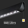 Κρεμαστό Γραμμικό Φωτιστικό LED 36W Μαύρο CCT V-TAC – 23341VT