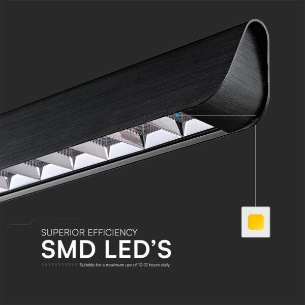 Κρεμαστό Γραμμικό Φωτιστικό LED 36W Μαύρο CCT V-TAC – 23341VT