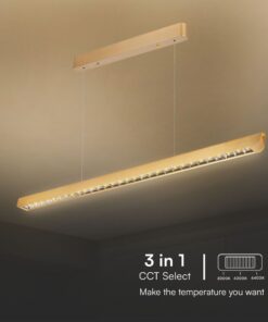 Κρεμαστό Γραμμικό Φωτιστικό LED 36W Χρυσό CCT V-TAC – 23344VT
