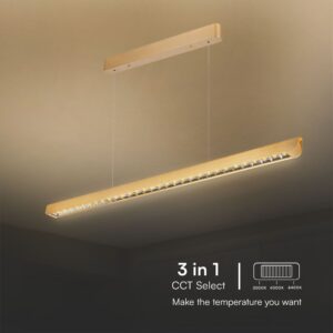 Κρεμαστό Γραμμικό Φωτιστικό LED 36W Χρυσό CCT V-TAC – 23344VT