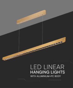 Κρεμαστό Γραμμικό Φωτιστικό LED 36W Χρυσό CCT V-TAC – 23344VT
