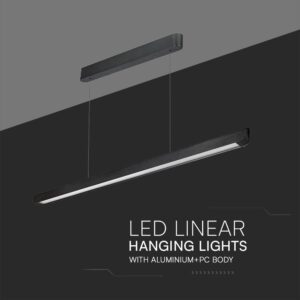 Κρεμαστό Γραμμικό Φωτιστικό LED 36W Χρυσό CCT Μαύρο με Οπάλ Διαχύτη V-TAC – 23345VT