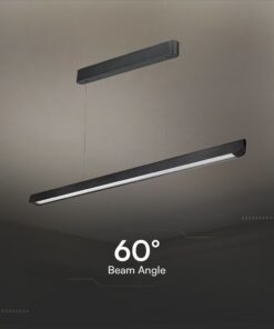 Κρεμαστό Γραμμικό Φωτιστικό LED 36W Χρυσό CCT Μαύρο με Οπάλ Διαχύτη V-TAC – 23345VT