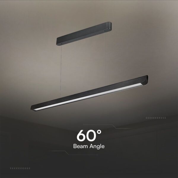 Κρεμαστό Γραμμικό Φωτιστικό LED 36W Χρυσό CCT Μαύρο με Οπάλ Διαχύτη V-TAC – 23345VT