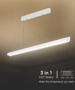 Κρεμαστό Γραμμικό Φωτιστικό LED 36W Χρυσό CCT Λευκό με Οπάλ Διαχύτη V-TAC – 23346VT