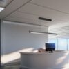 Κρεμαστό Γραμμικό Φωτιστικό LED 36W Χρυσό CCT Γκρι Ματ με Οπάλ Διαχύτη V-TAC – 23343VT