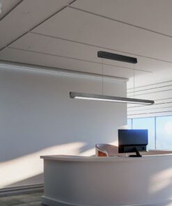 Κρεμαστό Γραμμικό Φωτιστικό LED 36W Χρυσό CCT Γκρι Ματ με Οπάλ Διαχύτη V-TAC – 23343VT