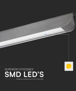 Κρεμαστό Γραμμικό Φωτιστικό LED 36W Χρυσό CCT Γκρι Ματ με Οπάλ Διαχύτη V-TAC – 23343VT