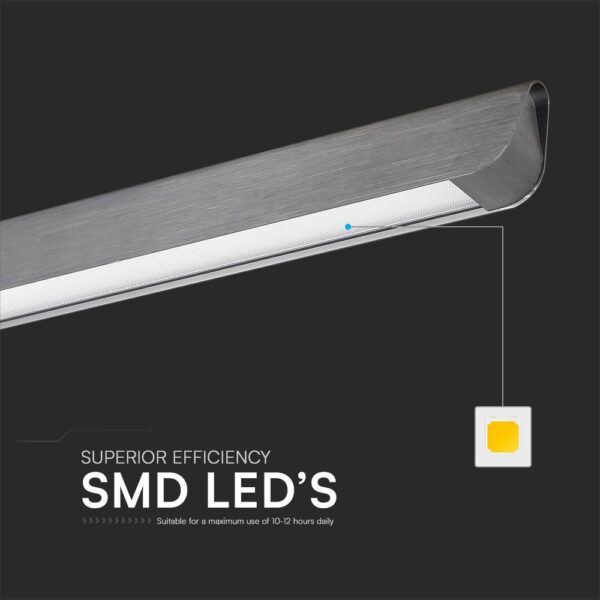 Κρεμαστό Γραμμικό Φωτιστικό LED 36W Χρυσό CCT Γκρι Ματ με Οπάλ Διαχύτη V-TAC – 23343VT
