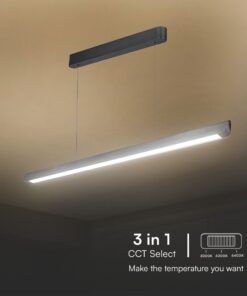 Κρεμαστό Γραμμικό Φωτιστικό LED 36W Χρυσό CCT Γκρι Ματ με Οπάλ Διαχύτη V-TAC – 23343VT