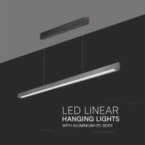 Κρεμαστό Γραμμικό Φωτιστικό LED 36W Χρυσό CCT Γκρι Ματ με Οπάλ Διαχύτη V-TAC – 23343VT