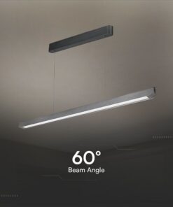 Κρεμαστό Γραμμικό Φωτιστικό LED 36W Χρυσό CCT Γκρι Ματ με Οπάλ Διαχύτη V-TAC – 23343VT