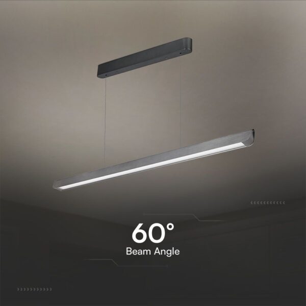Κρεμαστό Γραμμικό Φωτιστικό LED 36W Χρυσό CCT Γκρι Ματ με Οπάλ Διαχύτη V-TAC – 23343VT