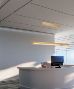 Κρεμαστό Γραμμικό Φωτιστικό LED 36W Χρυσό CCT Χρυσό με Οπάλ Διαχύτη V-TAC – 23345VT