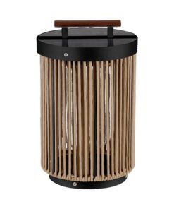 Επιτραπέζιο Φωτιστικό Κήπου LED 2.4W 3000K Ηλιακό IP65 με Ξύλο & Σχοινί V-TAC – 23349VT