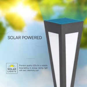 Φωτιστικό Δαπέδου Κήπου LED 2W 3000K Ηλιακό IP65 Μαύρου Χρώματος  V-TAC – 23350VT