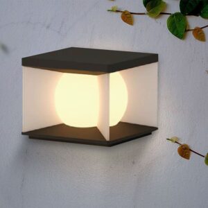 Ηλιακό Επιτοίχιο Φωτιστικό Βεράντας LED 3W 3000K IP65 Μαύρου Χρώματος V-TAC – 23351VT