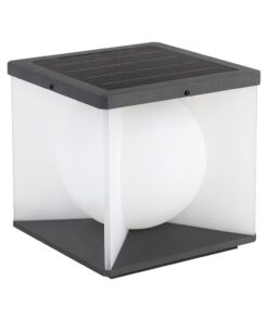 Ηλιακό Επιτοίχιο Φωτιστικό Βεράντας LED 3W 3000K IP65 Μαύρου Χρώματος V-TAC – 23351VT