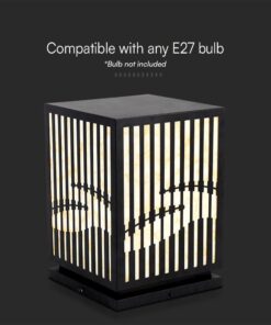 Φωτιστικό Κήπου Δαπέδου E27 Μαύρο IP65 V-TAC – 23353