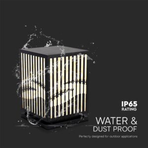 Φωτιστικό Κήπου Δαπέδου E27 Μαύρο IP65 V-TAC – 23353