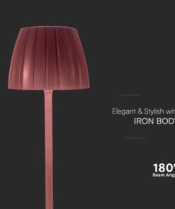 Επιτραπέζιο Επαναφορτιζόμενο Φωτιστικό LED 2.7W 3000K Dimmable Καφέ Χρώματος V-TAC – 23354VT