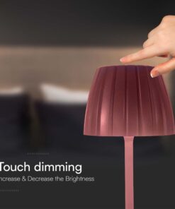 Επιτραπέζιο Επαναφορτιζόμενο Φωτιστικό LED 2.7W 3000K Dimmable Καφέ Χρώματος V-TAC – 23354VT