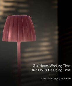 Επιτραπέζιο Επαναφορτιζόμενο Φωτιστικό LED 2.7W 3000K Dimmable Καφέ Χρώματος V-TAC – 23354VT