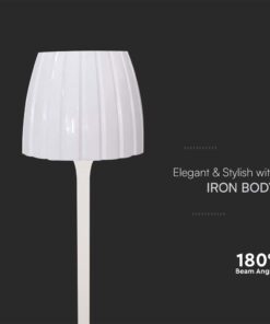 Επιτραπέζιο Επαναφορτιζόμενο Φωτιστικό LED 2.7W CCT Dimmable Λευκού Χρώματος V-TAC – 23355VT