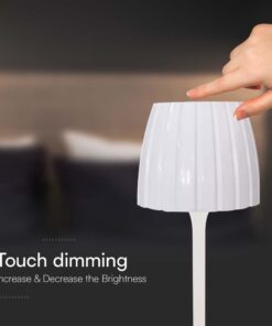 Επιτραπέζιο Επαναφορτιζόμενο Φωτιστικό LED 2.7W CCT Dimmable Λευκού Χρώματος V-TAC – 23355VT