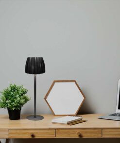 Επιτραπέζιο Επαναφορτιζόμενο Φωτιστικό LED 2.7W CCT Dimmable Μαύρου Χρώματος V-TAC – 23356VT