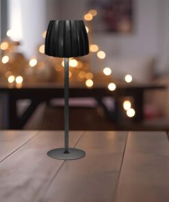 Επιτραπέζιο Επαναφορτιζόμενο Φωτιστικό LED 2.7W CCT Dimmable Μαύρου Χρώματος V-TAC – 23356VT