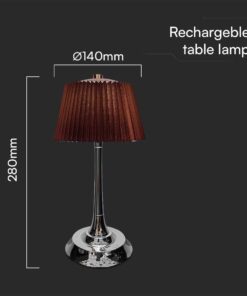 Επιτραπέζιο Επαναφορτιζόμενο Φωτιστικό LED 1.5W CCT Νίκελ V-TAC – 23358VT