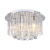 Πολύφωτο Οροφής Designer Νικελ+Κρύσταλλα D400 5xE14 V-TAC – 23359