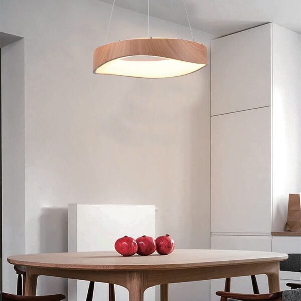 Κρεμαστό Φωτιστικό LED Designer 18W σε Απόχρωση Ξύλου D400 3000K V-TAC – 23363