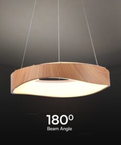 Κρεμαστό Φωτιστικό LED Designer 18W σε Απόχρωση Ξύλου D400 3000K V-TAC – 23363