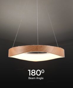 Κρεμαστό Φωτιστικό 25W LED σε Απόχρωση Ξύλου 3000K D500 V-TAC – 23364