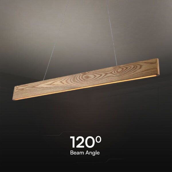 Κρεμαστό Φωτιστικό 24W LED σε Απόχρωση Ξύλου 90cm 3000K V-TAC – 23365