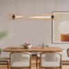 LED Designer 15W Κρεμαστό Φωτιστικό Ράγα σε Απόχρωση Λευκό+Ξύλο 3000K V-TAC – 23368
