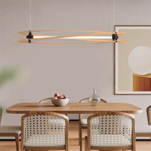 LED Designer 15W Κρεμαστό Φωτιστικό Ράγα σε Απόχρωση Λευκό+Ξύλο 3000K V-TAC – 23368