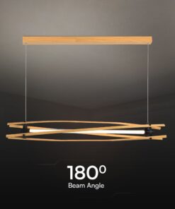 LED Designer 15W Κρεμαστό Φωτιστικό Ράγα σε Απόχρωση Λευκό+Ξύλο 3000K V-TAC – 23368