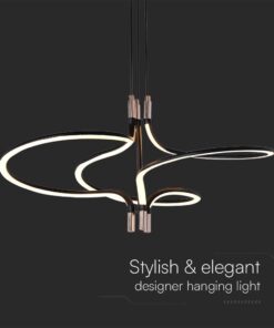 Κρεμαστό Φωτιστικό LED Designer 30W με Χρυσό+Μαύρο σώμα 3000K V-TAC – 23370