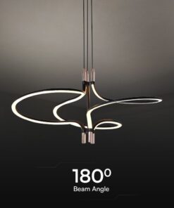 Κρεμαστό Φωτιστικό LED Designer 30W με Χρυσό+Μαύρο σώμα 3000K V-TAC – 23370