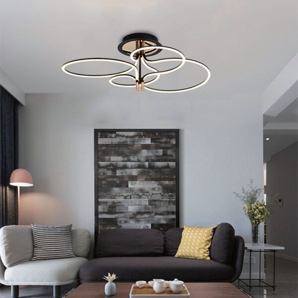 Φωτιστικό Οροφής LED Designer 36W με Χρυσό+Μαύρο Σώμα 3000K V-TAC – 23371